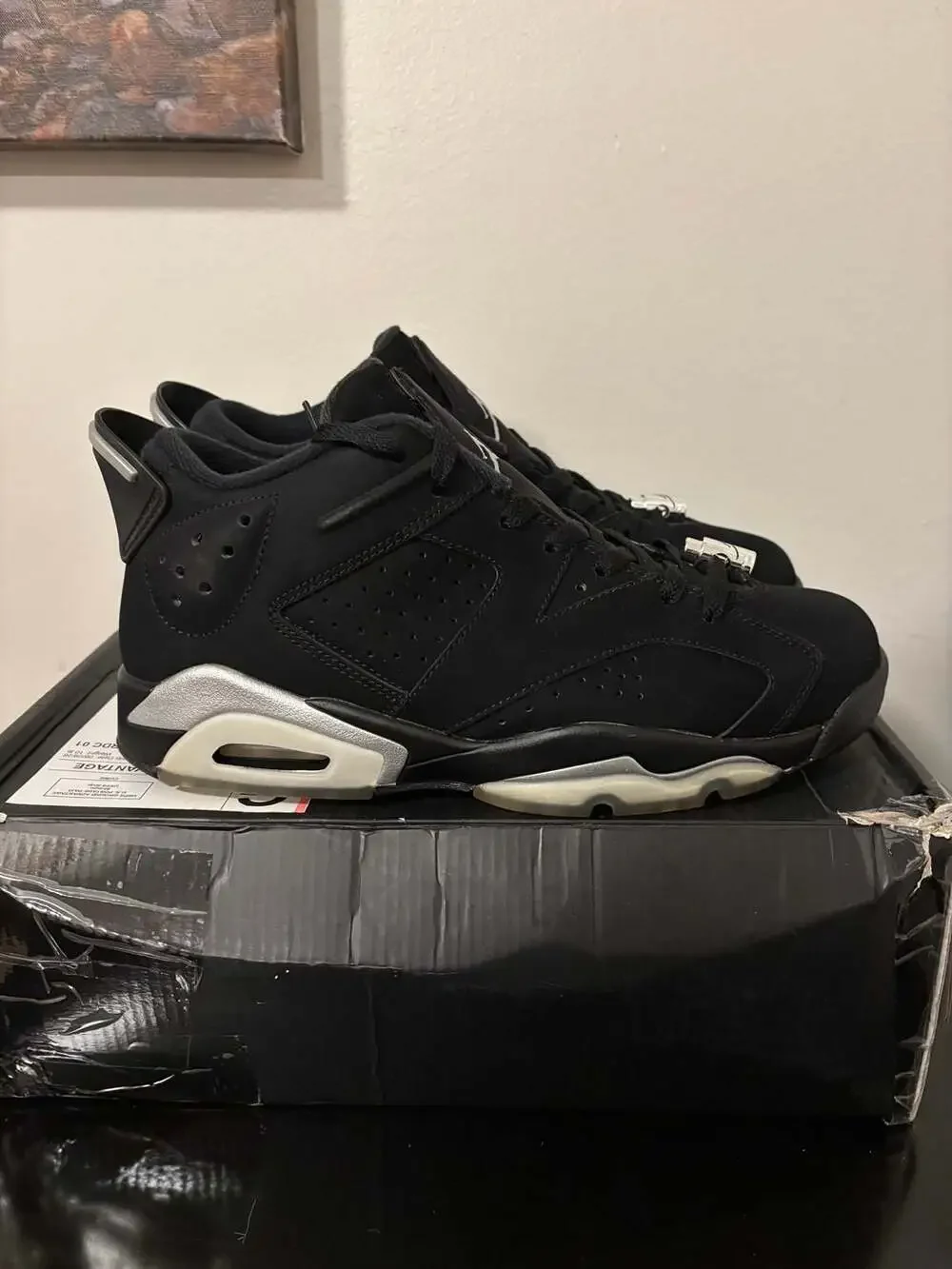 Nike Air Jordan 6 Retro Low ‘Chrome' Sz. 8 men’s